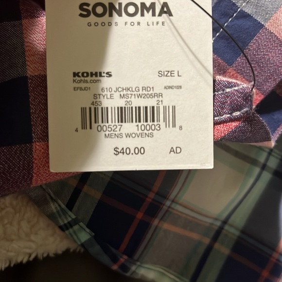 Men’s Sonoma Modern Fit button up tshirt - Picture 5 of 5